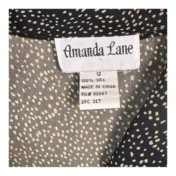 Vintage Amanda Lane Silk Tunic - Picture 3 of 8